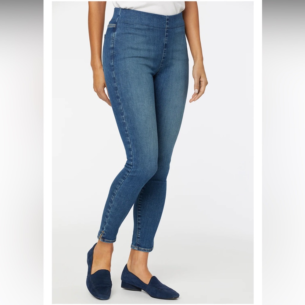 NYDJ NOT YOUR DAUGHTERS JEANS Super Skinny Ankle Pull-On Jeans 4 IN CLAN HORIZON - Picture 2 of 15